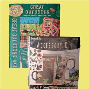 NEW 100+ Die Cuts & 30+ Pieces of Scrapbook Paper Bundle!